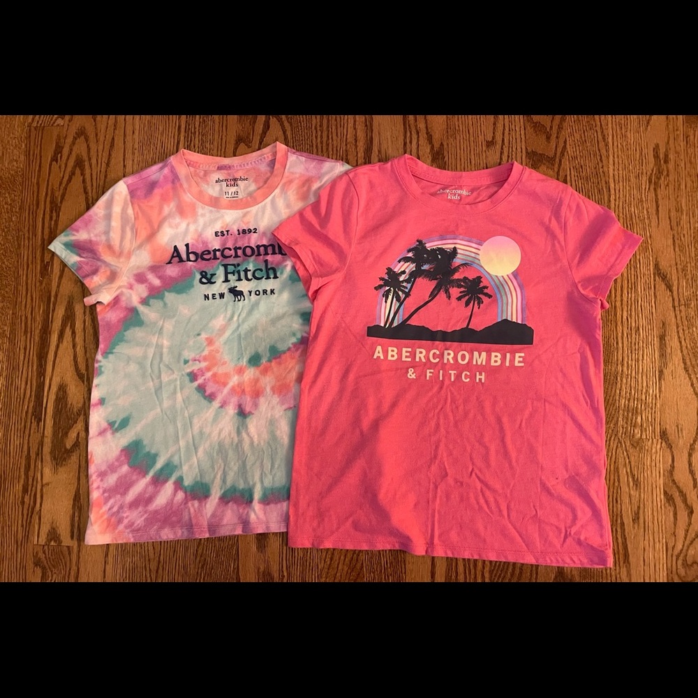 Girls Abercrombie shirts size 11/12 BUNDLE